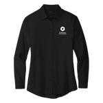 NEW! Ladies' Mercer+Mettle Long Sleeve Stretch Shirt - Black