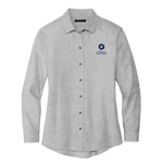 NEW! Ladies' Mercer+Mettle Long Sleeve Stretch Shirt - Gusty Grey End on End