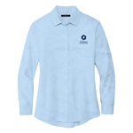 NEW! Ladies' Mercer+Mettle Long Sleeve Stretch Shirt - Air Blue End on End