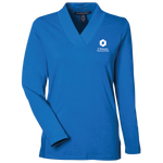 NEW! Ladies' Devon & Jones Raleigh Shawl Collar Top - French Blue