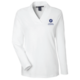 NEW! Ladies' Devon & Jones Raleigh Shawl Collar Top - White