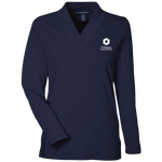 NEW! Ladies' Devon & Jones Raleigh Shawl Collar Top - Navy