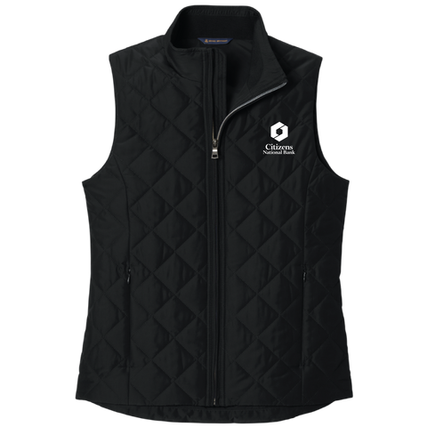 NEW! Ladies' Brooks Brothers Quilted Vest - Deep Black