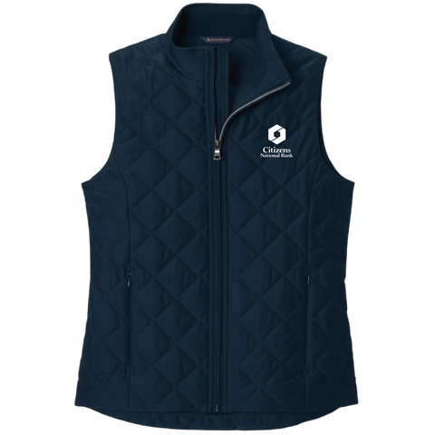 NEW! Ladies' Brooks Brothers Quilted Vest - Night Navy