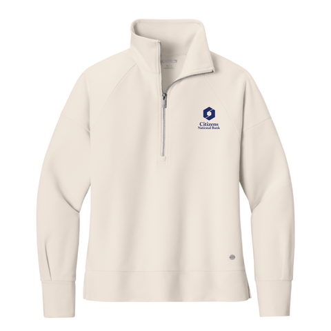 NEW! Ladies' OGIO Luuma 1/2-Zip - Light Suede