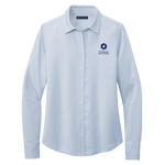 NEW! Ladies' Brooks Brothers Full-Button Satin Blouse - Heritage Blue