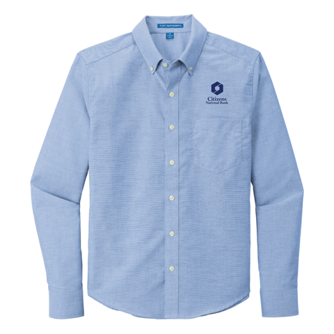 NEW! Men's Untucked Fit SuperPro Oxford Shirt - Oxford Blue