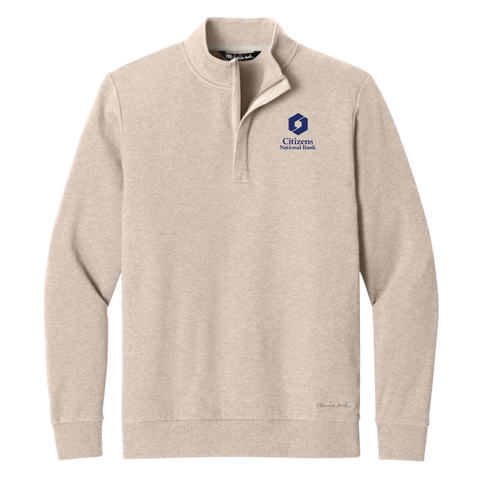 NEW! Men's TravisMathew Ocean Villa 1/4-Zip - Natural Heather
