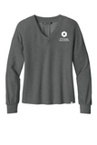 NEW! TravisMathew Women's Weekend V-Neck Top - Dark Grey Heather