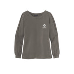 Ladies' Luxe Knit Jewel Neck Top - Sterling Grey