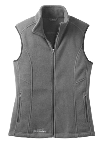 Ladies' Eddie Bauer Fleece Vest - Grey Steel