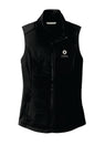 Ladies' Collective Smooth Fleece Vest - Deep Black