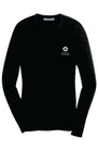 Ladies' V-Neck Sweater - Black